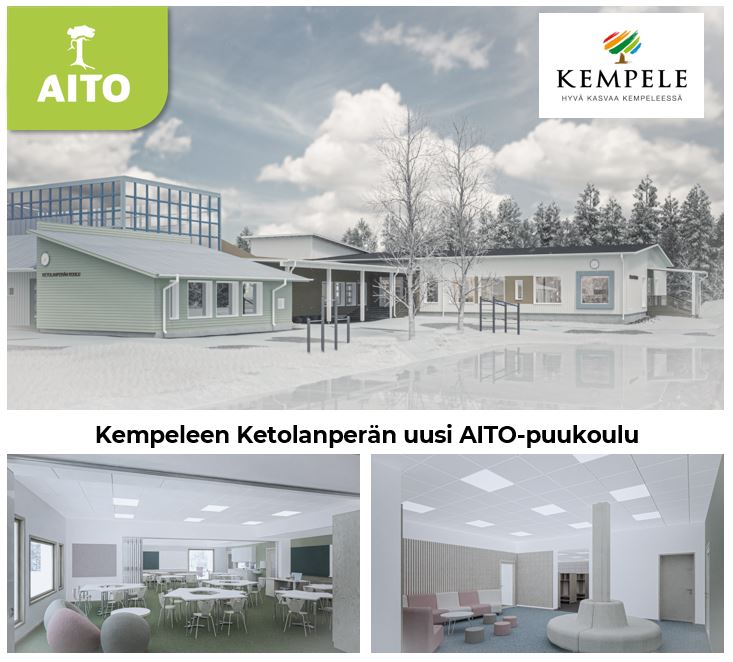 Kempeleen Ketolanperän koulun laajennusprojekti etenee,jo kesän 2024 aikana
