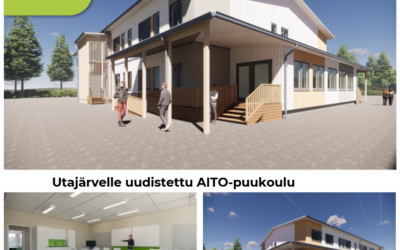 Utajärvelle yläkoulu- ja lukiolaisille toimitetaan uudistettu AITO-puukoulu